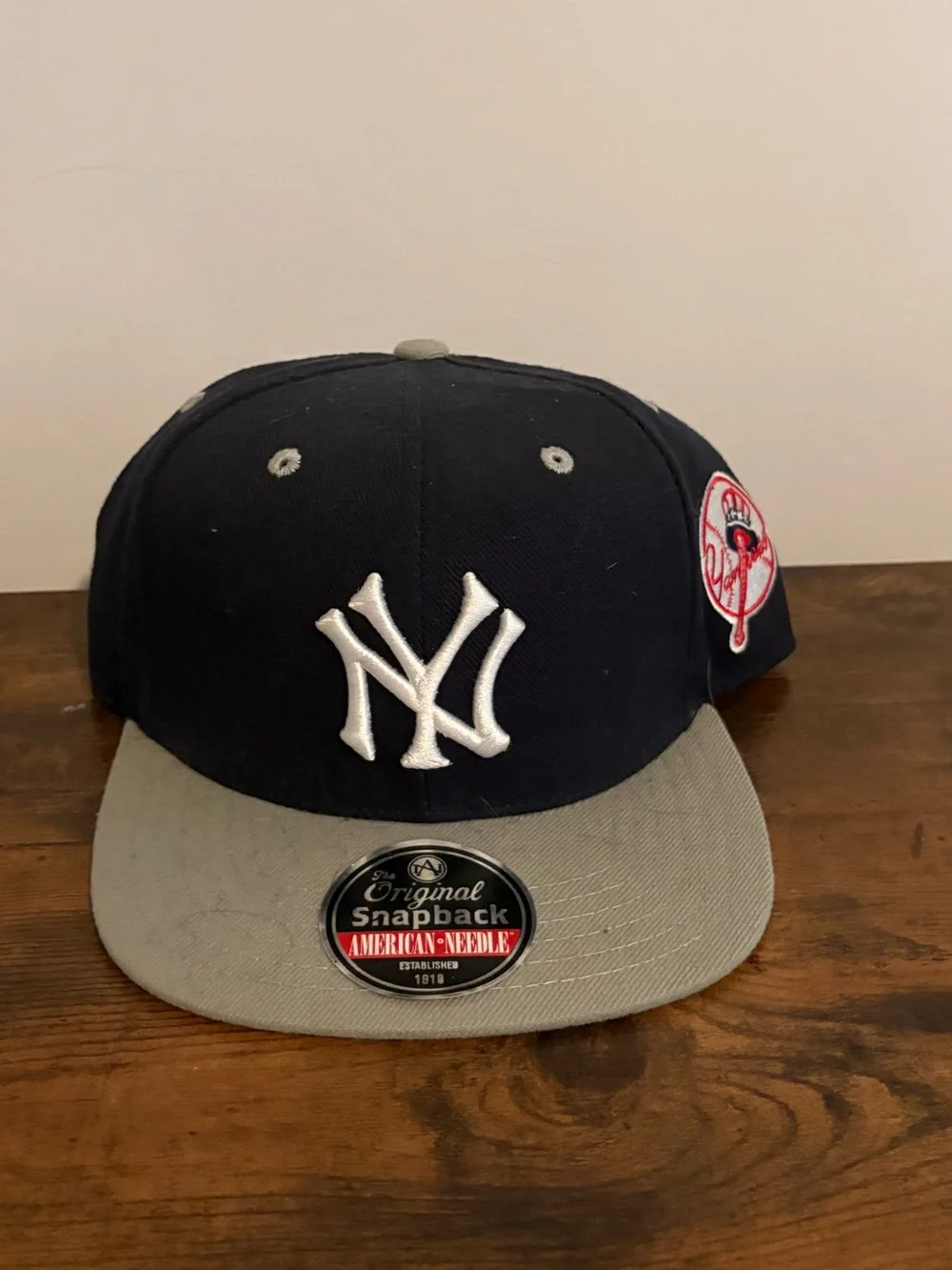 MLB New York Yankees Navy and Gray Snapback Hat